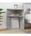 vidaXL End Table Concrete Grey 39.7 x 39.7 x 60 cm Engineered Wood