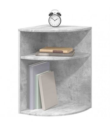 vidaXL End Table Concrete Grey 39.7 x 39.7 x 60 cm Engineered Wood
