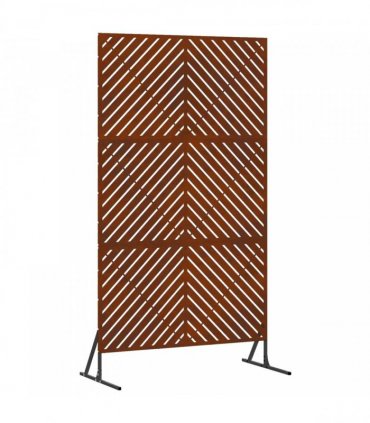vidaXL Privacy Screen 100 x 50 x 180 cm Weathering Steel Rusty