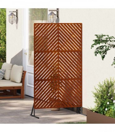 vidaXL Privacy Screen 100 x 50 x 180 cm Weathering Steel Rusty
