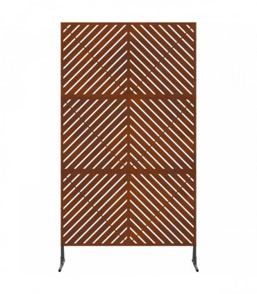 vidaXL Privacy Screen 100 x 50 x 180 cm Weathering Steel Rusty