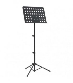 vidaXL Music Book Stand Black Steel