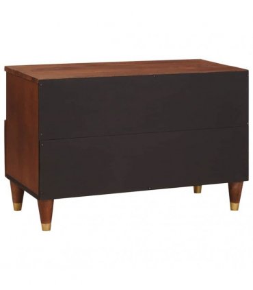 vidaXL TV Cabinet with Drawer Brown 70 x 33.5 x 46 cm Solid Mango Wood