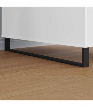vidaXL Furniture Feet 12 pcs Black 796 x 40.5 x 100 mm Iron