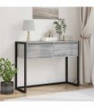 vidaXL End Table Grey Sonoma 100 x 36 x 75 cm Engineered Wood