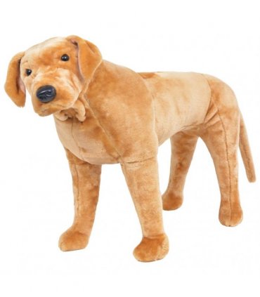 vidaXL Standing Plush Toy Labrador Dog Light Brown XXL