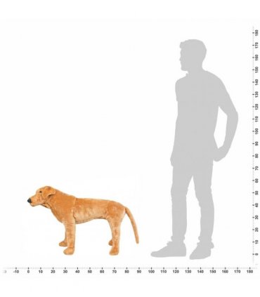 vidaXL Standing Plush Toy Labrador Dog Light Brown XXL