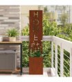 vidaXL Garden Privacy Screen Rusty 32 x 32 x 150 cm Weathering steel