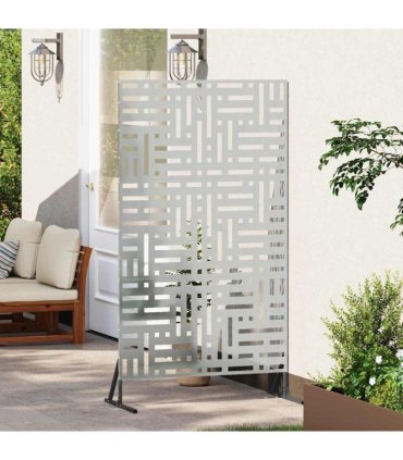 vidaXL Privacy Screen 100 x 50 x 180 cm Galvanised Steel Silver