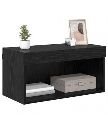 vidaXL TV Cabinet Set Black Oak 60 x 30 x 30 cm Engineered Wood