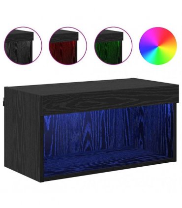 vidaXL TV Cabinet Set Black Oak 60 x 30 x 30 cm Engineered Wood