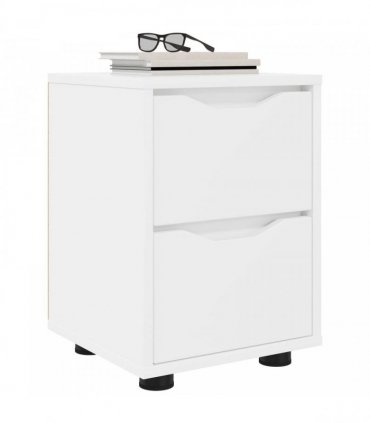 vidaXL Bedside Tables 2 pcs White 30.5 x 30 x 43 cm Engineered Wood