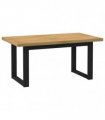 vidaXL Dining Table NOAIN U-Shaped Legs 160x90x75 cm Solid Wood Pine