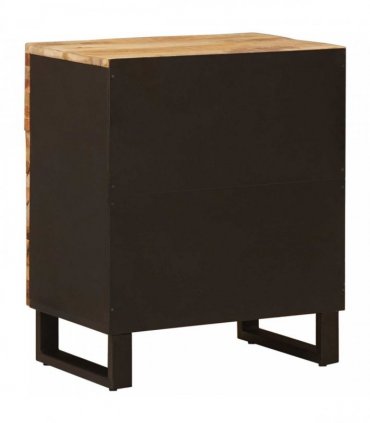 vidaXL Bed cabinet with Drawer Brown 50 x 33 x 60 cm Solid Mango Wood
