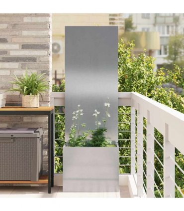 vidaXL Garden Privacy Screen Sliver 50 x 32 x 150 cm Stainless steel