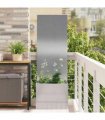 vidaXL Garden Privacy Screen Sliver 50 x 32 x 150 cm Stainless steel