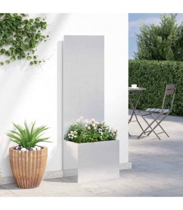 vidaXL Garden Privacy Screen Sliver 50 x 32 x 150 cm Stainless steel
