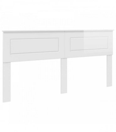 vidaXL Headboard Gloss White Engineered wood