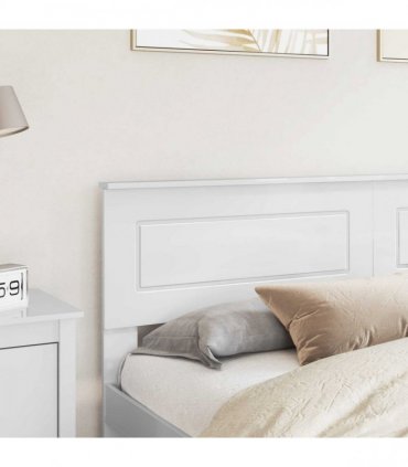vidaXL Headboard Gloss White Engineered wood