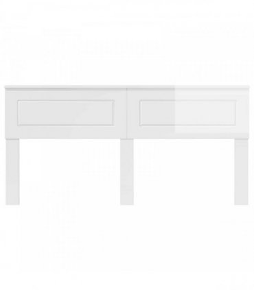 vidaXL Headboard Gloss White Engineered wood
