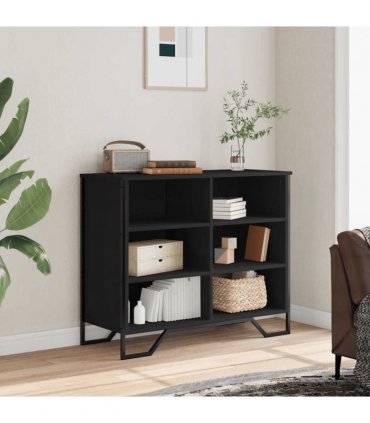 vidaXL Sideboard Black 91x35.5x74.5 cm Engineered Wood