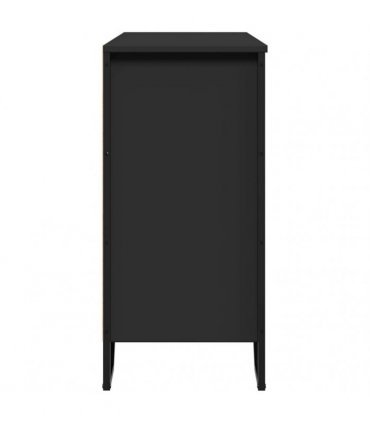 vidaXL Sideboard Black 91x35.5x74.5 cm Engineered Wood