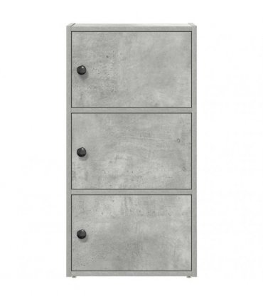 vidaXL Bookcase Concrete Grey 40x24x77 cm Engineered Wood