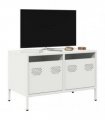 vidaXL TV Cabinet White 68x39x43.5 cm Cold-rolled Steel