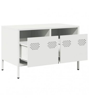 vidaXL TV Cabinet White 68x39x43.5 cm Cold-rolled Steel