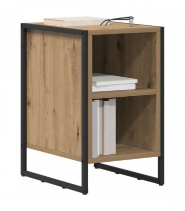 vidaXL Bedside Table Artisian Oak 39.5 x 30 x 50 cm Engineered Wood