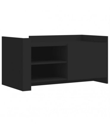 vidaXL Coffee Table Black 100x50x50 cm Engineered Wood