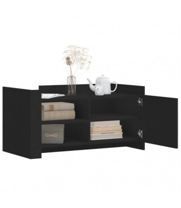 vidaXL Coffee Table Black 100x50x50 cm Engineered Wood