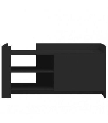 vidaXL Coffee Table Black 100x50x50 cm Engineered Wood