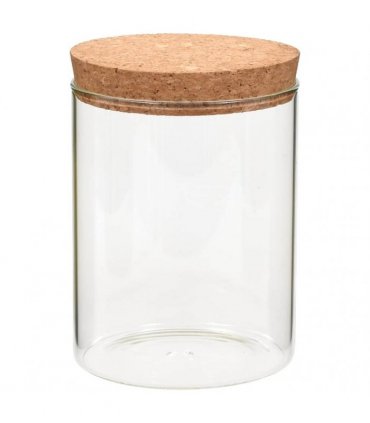 vidaXL Storage Glass Jars with Cork Lid 6 pcs 650 ml