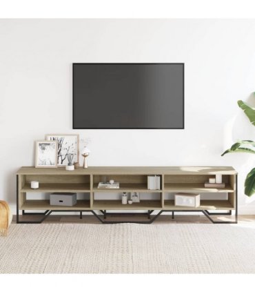 vidaXL TV Cabinet Sonoma Oak 180x34x41 cm Engineered Wood