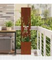 vidaXL Garden Privacy Screen Rusty 32 x 150 cm Weathering steel
