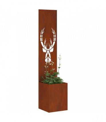 vidaXL Garden Privacy Screen Rusty 32 x 150 cm Weathering steel