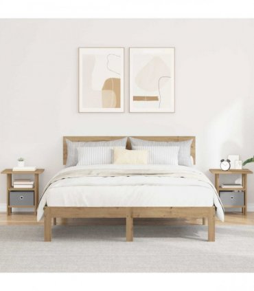 vidaXL Bedside Table 2 pcs Artisan Oak 41 x 40 x 45 cm Engineered Wood