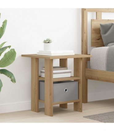 vidaXL Bedside Table 2 pcs Artisan Oak 41 x 40 x 45 cm Engineered Wood