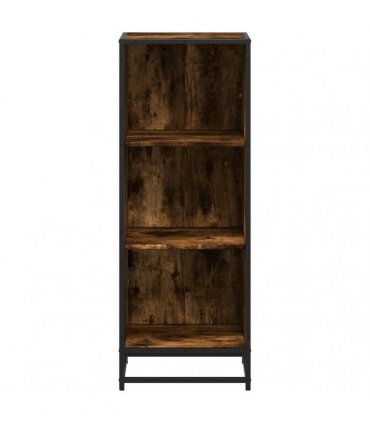 vidaXL Book Cabinet Smoked Oak 40x35x107.5 cm Engineered Wood