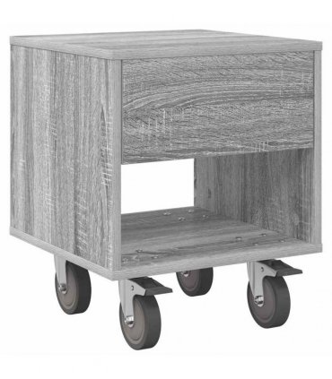 vidaXL Bedside Table 2 pcs Grey Sonoma 40.5 x 40 x 48 cm