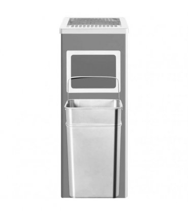 vidaXL Ashtray Dustbin Hotel 36 L Steel Black