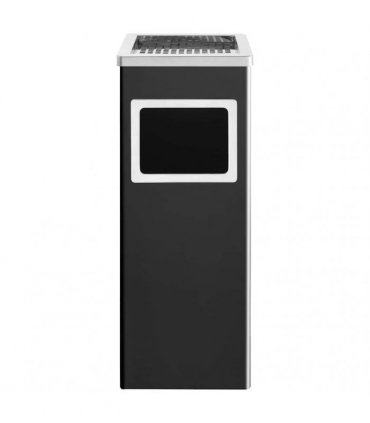 vidaXL Ashtray Dustbin Hotel 36 L Steel Black