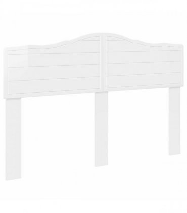 vidaXL Headboard Gloss White Engineered wood