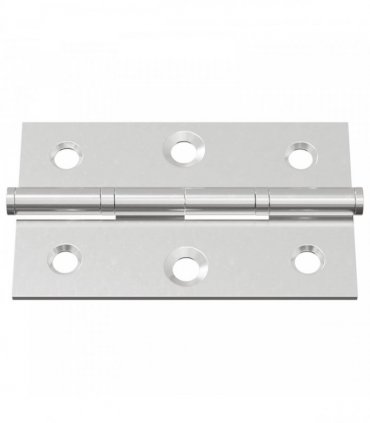 vidaXL Hinge Plain 899 pcs Silver 58 x 35 x 1 mm Steel