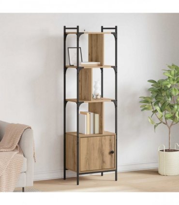 vidaXL Bookcase Artisan Oak 44.5 x 30 x 154.5 cm Engineered Wood