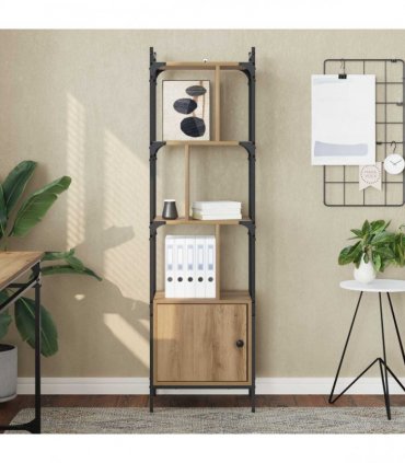 vidaXL Bookcase Artisan Oak 44.5 x 30 x 154.5 cm Engineered Wood