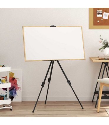 vidaXL Adjustable Display Easel Black Metal