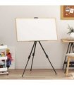 vidaXL Adjustable Display Easel Black Metal