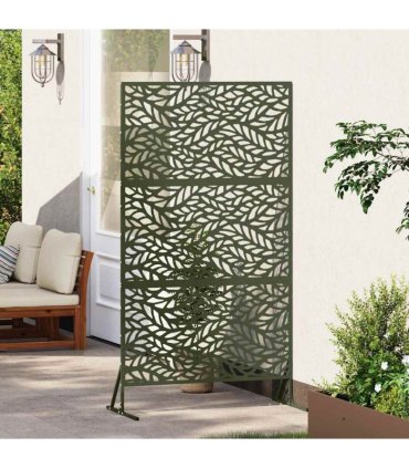 vidaXL Privacy Screen 100 x 50 x 180 cm Steel Olive Green